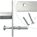 vidaXL Fenstergitter Verstellbar 2 Stk. 700-1050 mm