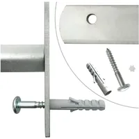 vidaXL Fenstergitter Verstellbar 2 Stk. 700-1050 mm