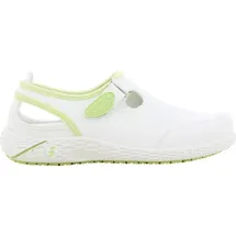 Safety Jogger Arbeitsschuhe Damen Oxypas LINA Berufsschuh für Gastronomie, Lebensmittel, Medizin und Gesundheitswesen, Reinigung, weiß/grün, Gr. 36 EU Grün - 36