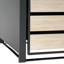 Mendler Mülltonnenverkleidung HWC-J81 68 x 117 cm braun