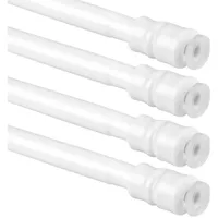 BestLivings 4er Pack Klemmstange (Weiß) mit Schraubtechnik ausziehbar 25-40