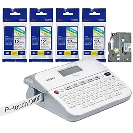 Brother P-Touch D400BP Etikettendrucker inkl. 5 x TZe231