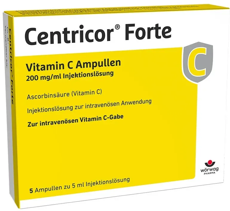 Centricor Forte Vitamin C Amp. 200 mg/ml 50X5 ml