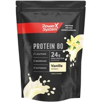 Protein Pulver Whey Protein 80 Vanille 360g 80% Eiweiß Pulver glutenfrei