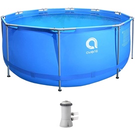 Avenli Frame Pool 366 x 122 cm Basic Rundpool mit Filteranlage