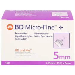 Bd Micro-fine+ Pen-nadeln 0,25x5 mm