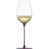 Eisch Champagnerglas EISCH "INSPIRE SENSISPLUS" Trinkgefäße Gr. Ø 7,9 cm x 24,2 cm, 400 ml, 2 tlg., lila (mauve) Kristallgläser
