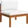 vidaXL Garten-Lounge-Set 5-tlg. cremeweiß Akazie