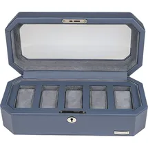Windrose Uhrenbox Tempora Aufbewahrung Ø max.40 mm Blau