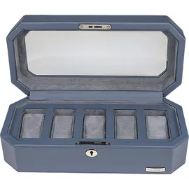 Windrose Uhrenbox Tempora Aufbewahrung Ø max.40 mm Blau