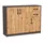 home collective Kommode 110 x 85 x 35 cm Graphit-Eiche