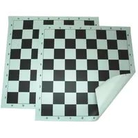 Hot Games Schachbrett Vinyl rollbar 55 mm weiß-schwarz 51 cm Brettspiel