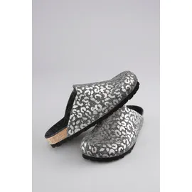 aniston shoes Clog ANISTON SHOES, Damen, Gr. 41, anthrazit, silberfarben, Filz, Glitzermuster, Schuhe Clog, Clog, Hausschuh, Homeslipper - NEUE KOLLEKTION