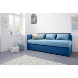 Polsterliege MAINTAL "Diana", blau, B:83cm, Komplettbetten