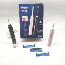 Oral B Pro 3 3900 + 2. Handstück schwarz/rosa Gift Edition