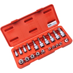 FAMEX 10520 Steckschlüssel für Torx und Biteinsätze