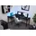 Möbelsystem L-förmiger Gaming Desk mit LED-Beleuchtung schwarz
