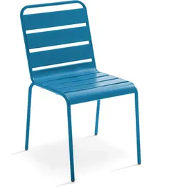 Oviala Palavas Gartenstuhl 2 St. 59 x 59 x 108 cm blau