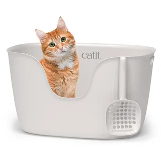 Catit Loo Katzentoilette mit Schaufel | Nachhaltig & Hygienisch 59x39x34 cm
