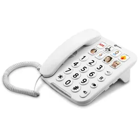 Geemarc Geemarc, Seniorentelefon Verstärkt mit Fototasten - weiss, Telefon, Weiss