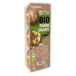 Schnitzer Panini Grainy Maisbrötchen mit Ölsamen bio (3St)