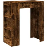 vidaXL Bartisch mit Regal Räuchereiche 95x47x103,5 cm Holzwerkstoff