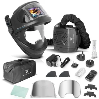STAHLWERK Master AIR Automatik-Schweißhelm 3-in-1 mit Frischluftzufuhr