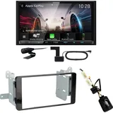 Kenwood DMX8021DABS Android Auto CarPlay Einbauset für Mitsubishi L200 ab 2016