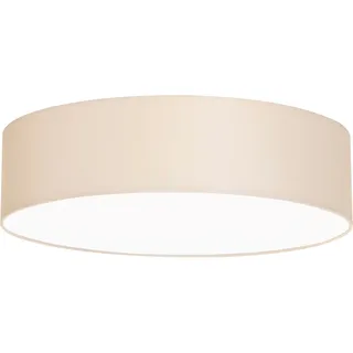 OTTO home Avveline 1 E27 beige, Leinen-Baumwoll Lampenschirm Ø 38 cm