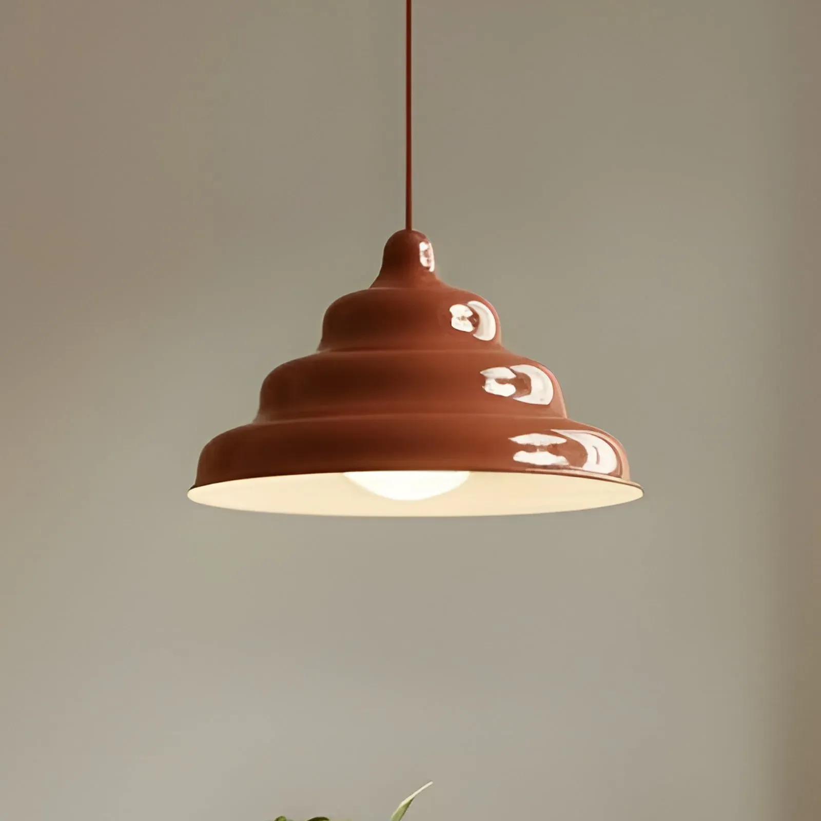 Pendelleuchte ALDEX, Fala, dimmbar, Rot, für Esszimmer, Metall, Design