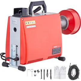 Vevor Rohrreinigungsmaschine 66 Fuß x 5/8 Zoll 250 W