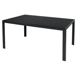 Mojawo Gartentisch 180 x 90 x 74 cm Anthrazit/Schwarz