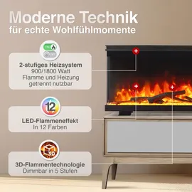 kaminio Elektrokamin LEA schwarz