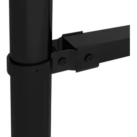 vidaXL Gartenzaun mit Stahl 1603,5 x 15,3 m Schwarz