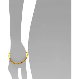 Ostsee-Schmuck Armband Kugel 6 mm braun 19 cm