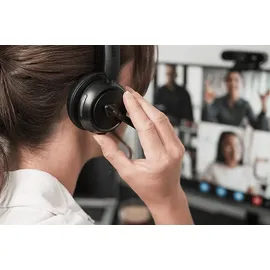 ISY IHS-8200 Bluetooth Headset mit Dockingstation, Over-ear Schwarz