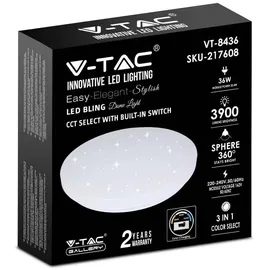 V-Tac 217608 1 rund weiß
