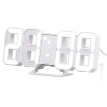 Lunartec Digitaluhr große Ziffern weiß