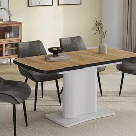 Vicco Fenaro 120 x 80 cm ausziehbar Schwarz/Weiß