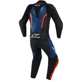 Alpinestars GP Force V2 Lederkombi 2tlg. - schwarz-blau-neonrot - 54