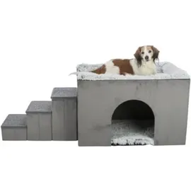 Trixie Hundehöhle Harvey 154 x 60 x 60 cm grau/weiß-schwarz