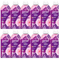 12x756ml Lenor Weichspüler Blütentraum Wohlfühl Frische 432WL + Sisal Tote Bag