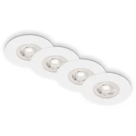 Briloner Einbauleuchte 4er Set (90x25 mm) Weiß