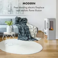Klarstein Bormio Panorama Elektrischer Kamin 1000/2000W Thermostat