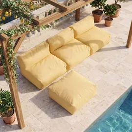 Oviala Mixi Modulares Ecksofa 3-Sitzer hellgelb