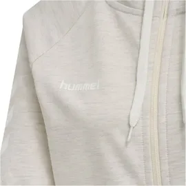 hummel GO Baumwoll Kapuzenjacke Damen egret melange XS
