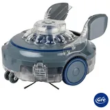 Gre Poolroboter Rbr120, Blau, Grau, Transparent, Kunststoff, 38.5x35.5x23.9 cm, Freizeit, Pools und Wasserspaß, Poolzubehör, Poolroboter