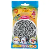 Hama Beutel mit Perlen 1000 St. grau