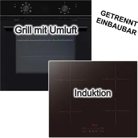 Wolkenstein Herdset ECO Funktion + PKM Induktionskochfeld Booster Touch Slider