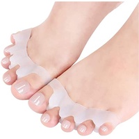 Zehenabscheider, Zehenglätter, für Korrektur überlappende Zehen, Hammerzehen, Plantarfasziitis, Krallenzehen, Hallux Valgus, Fußschwielen. 2Pairs